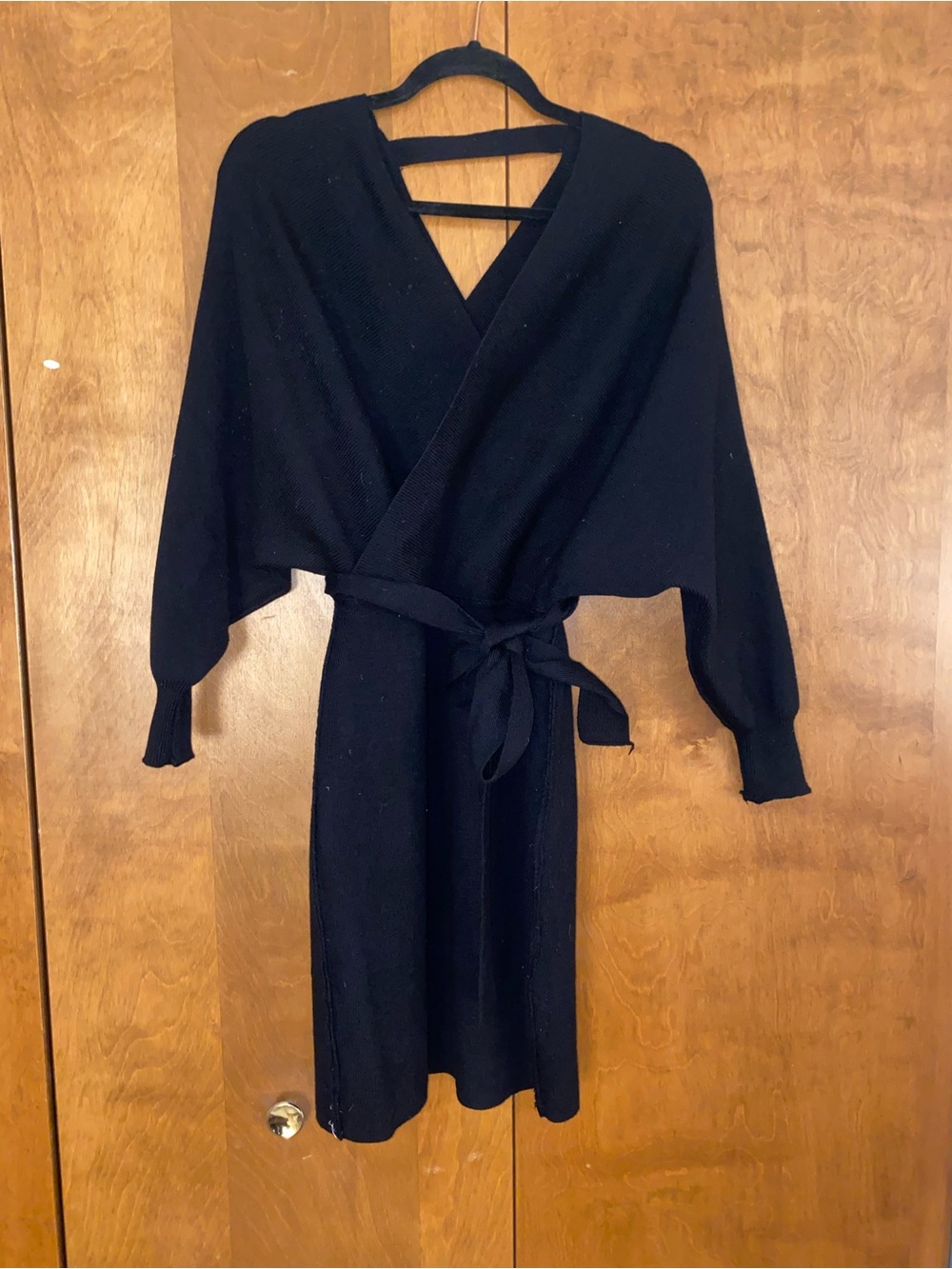 Ribbed off shoulder sweater dress
